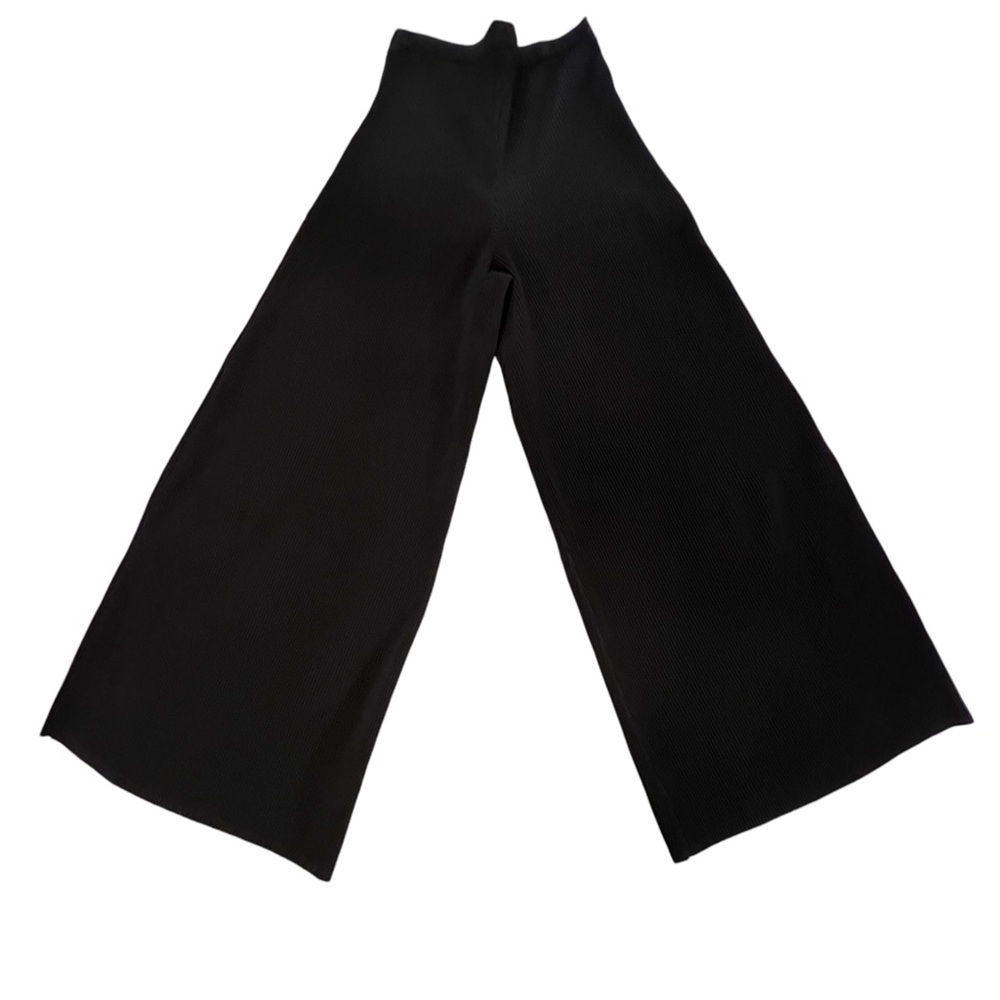 Alquema High Rise Wide Leg Micro Pleated Palazzo Trouser Pants Black Australia S - Picture 8 of 15
